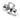 Engagement Ring Setting, 14K White Gold, Emerald - 9 x 7 mm, view 5; stones shown for illustration