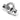 Engagement Ring Setting, 14K White Gold, Oval - 10 x 8 mm, view 5; stones shown for illustration