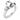 Engagement Ring Setting, 14K White Gold, Oval - 10 x 8 mm, view 1; stones shown for illustration