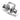 Engagement Ring Setting, 14K White Gold, Emerald - 10 x 8 mm, view 5; stones shown for illustration