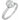Half-bezel engagement ring setting or matching band; center stone not included