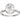 Half-bezel engagement ring setting or coordinating matching band in 14K gold