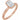 Half-bezel engagement ring setting or matching band; center stone not included
