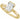 Half-bezel engagement ring setting or coordinating matching band in 14K gold