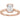 Half-bezel engagement ring setting or coordinating matching band in 14K gold