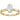 Half-bezel engagement ring setting or coordinating matching band in 14K gold