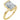 Half-bezel engagement ring setting or coordinating matching band in 14K gold