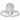 Half-bezel engagement ring setting or coordinating matching band in 14K gold