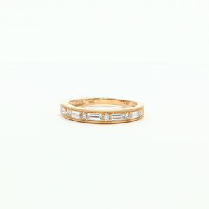 14K Yellow Gold Diamond Eternity Band Ring