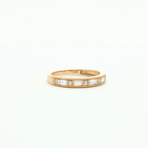 14K Yellow Gold Diamond Eternity Band Ring