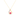 Yellow Gold Charm Necklace with Round Brilliant Ruby .35  14K  .12 TDW