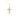 Yellow Gold Diamond Cross Charm Necklace 14K  .35 TDW