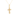 Yellow Gold Diamond Cross Charm Necklace 14K  .35 TDW