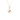 Yellow Gold Charm Necklace with Round Ruby .10 Butterfly Pendant 14K
