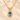 Oval Aquamarine & Diamond Pendant in 14K Yellow Gold
