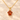 Madeira Citrine Paw Print Pendant in 18K Yellow Gold