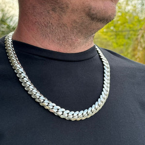 Silver Cuban Link Chains