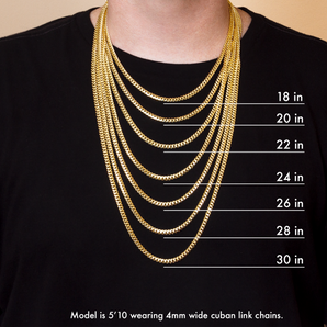 Silver Cuban Link Chains